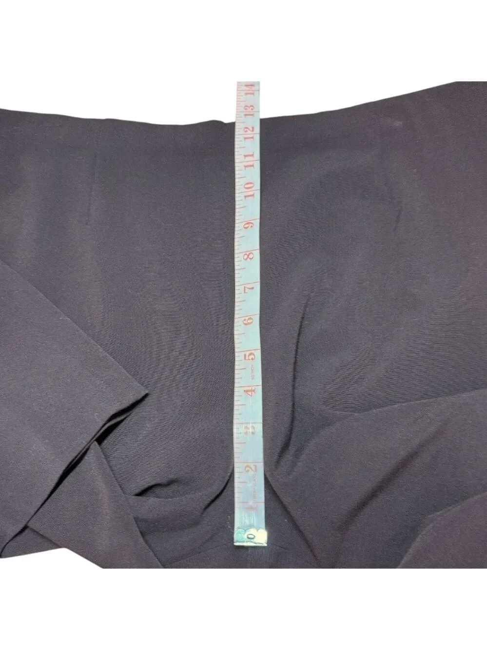 COLDWATER CREEK Stretch Poly Rayon Wide Leg Flat Front Trousers Dark Brown Sz 16 - Picture 7 of 11